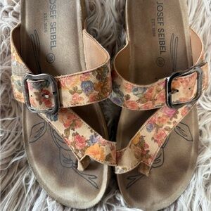 Josef Seibel Multicolor Floral Sandals